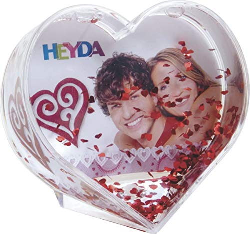 Foto-Schneekugel Herzform 'Flitterherz' zum individuellen Gestalten (3)