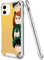 Anime Manga Character Clear Case for iPhone 11 6.1 Inch Shockproof Anti AL Hard PC + TPU Bumper Protective Case (Cute-My-Hero-Academia)