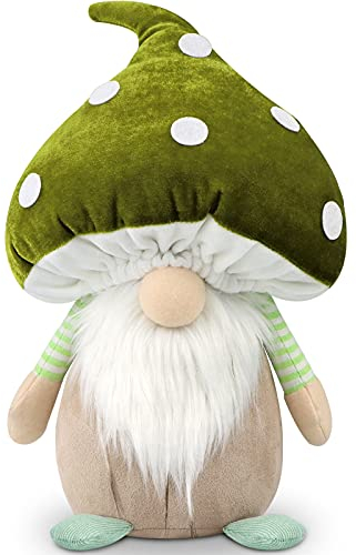 Gehydy Sommer Wichtel Frühling Pilze Wichtel Figuren Dekoration Frühlingdeko Bauernhaus Decorations Zubehör für Home Küche - 33cm