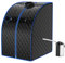 COSTWAY 1000 W Sauna a Vapore Portatile con Telecomando, Sauna Domestica Bagno di Vapore con Sedia, Sauna Spa 3L, Funziona Timer 15-90 min (Nero)