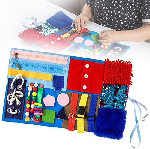 SXLHKJL Sensorische Decke für ältere Menschen, Alzheimers-Demenzprodukte, sensorische Decke, Anti-Gedächtnisverlust-Spielzeug, Autismus-Aktivitätskissen, Angstlinderung, verbessert die