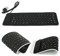 XCSSKG Mini tastiera portatile USB flessibile in silicone PC pieghevole per notebook portatile nero, compatibilità per computer portatili e desktop