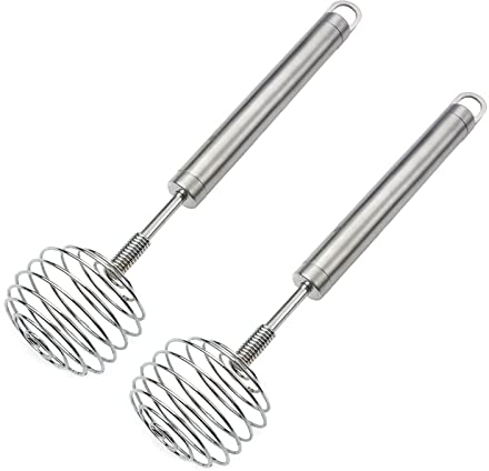 Schneebesen Aus Edelstahl Handbesen Kleiner Kreativer Mixer Sahnemischer KüChenmixer für Zu Hause Manueller Schneebesen 2 Stück Schneebesen Wird zum Mischen Verwendet, Um Kuchen Zuzubereiten