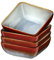 Schalen Set Steinzeug, vancasso STERN 4-teiliges Schüsselset, Salatschüssel, Servierschüssel, Müslischüsseln, Suppenschalen, quadratish