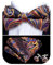 Barry.Wang Herren Paisley Seide Vorgebundene Fliege Set Einstecktuch und Manschettenknöpfe für Hochzeiten und formelle Veranstaltungen, Blau / Rot / Gelb, Einheitsgröße