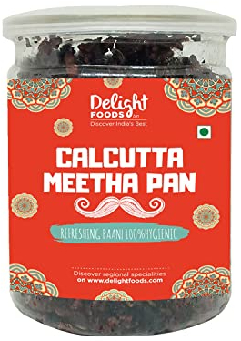Delight Foods Calcutta Meetha Paan 200g Without Supari |Sweet Paan Hygienically Packed Traditional Mukhwas & Paan - Premium Mouth Freshener_Packing May Vary