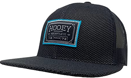 HOOEY Doc Trucker-Mütze mit Logo-Aufnäher, verstellbar, Schwarz / Blaugrün
