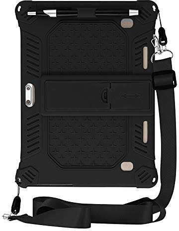 Universal 10.1 para 10 a prueba de golpes Android pulgadas funda de silicona funda PC ipad/tablet funda Kindle cubierta 10ª generación (negro, talla única)