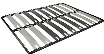 Mon Mobilier Design CUNO Sommier à Lattes Larges 200x200 cm sans Pieds