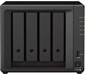Synology DS923+ 4-Bay Diskstation NAS (AMD Ryzen™ 4 fili R1600 Dual-Core 4GB Ram 2xRJ-45 1GbE LAN-Port) Bundle 32TB con 4X 8TB WD Red Plus