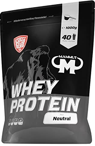 Mammut Nutrition Whey Protein, Neutral, Molke, Eiweiß, Whey Protein Shake, 1000 g