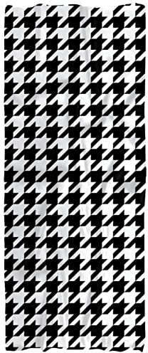 Schals für Frauen, leichter Druck Blumenmuster Schal Schal Mode Schals Sonnenschutz Tücher,Klassisches Hahnentritt Schwarz Weiß Modern
