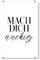 artboxONE Acrylglasbild 30x20 cm Typografie Mach Dich nackig Typo - Bild typorafie Badezimmer deutsch