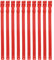 10 Stück Schafhalsbänder, Ziegenhalsbänder, Verstellbares PU-Halsbandset, Anti-Lost-Bronze-Halsband für Kleine Nutztiere, Ziegen, Schafe, Kühe (Rot)