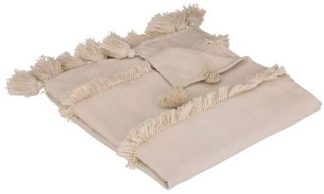 Atmosphera Row Bettüberwurf, Beige, 130 x 180 cm