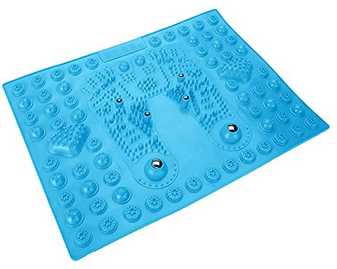 Tapis De Massage des Pieds, Tapis De Massage des Pieds Magnétique D'acupression Shiatsu Réflexologie, Tapis De Magnétite De Massage des Pieds Tapis De Massage des Pieds D'acupression(bleu)