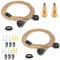WUYOR Lustre Corde de Chanvre 4.5m Câble Suspension Luminaire avec interrupteur Douille E27 avec Prise Textile Cordon Pour DIY Lampe Industrielle Lustre Douille Fil Electrique Vintage