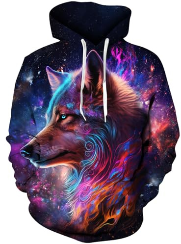Rave on Friday Unisex Hoodie Herren Damen Kapuzenpullover 3D Druck Neuheit Pullover Langarm Drawstring Sweatshirt M-XXL