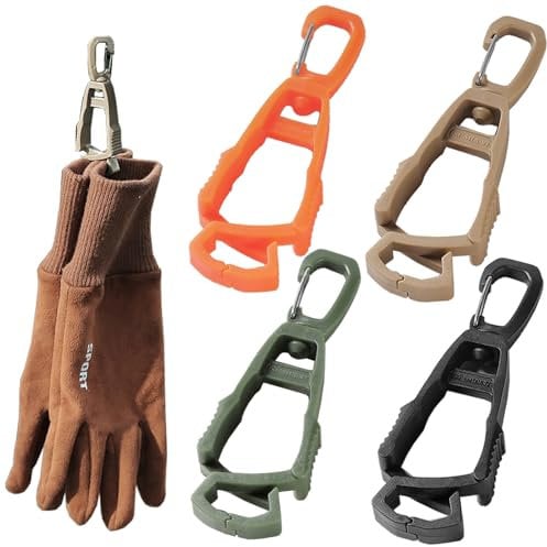 Haojiaho 4pcs Glove Clips, Glove Holder, Glove Clips For Work, Glove Holder Clip, Work Gloves, Glove Grabber Clip Holder, For Duty Belt, For Construction