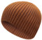 ZLYC Herren Winter Strickmützen Mode Warm Slouch Beanie Mütze(Einfarbig Braun),Einheitsgröße