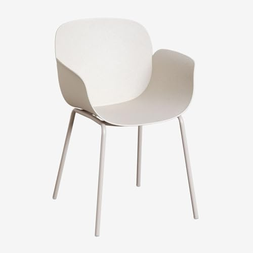 SKLUM Packung mit 4 Lynette-Esszimmerstühlen Steinweiß