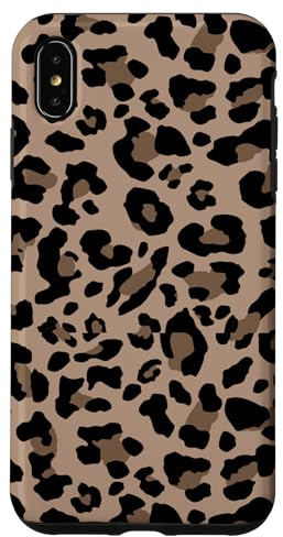 Leopardenmuster stilvolles Gepardenmuster braun neutral beige Hülle für iPhone XS Max