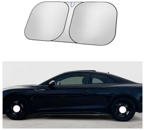 DDHHBH Parasol Coche Delantero para Audi A5 Sportback,Parasol para Coche Interior Plegable Parabrisas Ventanas Sunguard Bebe Paraguas Persiana con Anti UV Rayos Accesorios Coche
