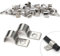 30 Piezas Abrazaderas para Tubo 10mm Soportes para Tubo de Un Solo Agujero en Acero Inoxidable V2A Soportes en U Abrazadera Sujetadores para Cables Ø 9-10.5mm Fijación de Tuberías de Agua