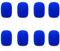 8 Pcs Microphone Covers Foam Handheld Foam Mic Covers Microphone Protector for KTV Stage Device Performance, Blue