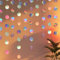 GEEHUA 4 Stück 4m Bunt Glitzer Papier Runde Girlande, Hängende Iridescent Runde Geburtstag girlanden Dekorationen für Party Weihnachten Hochzeit, Deko Karneval Deko