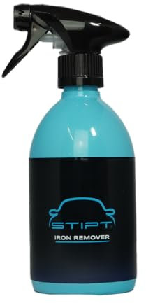 Stipt Iron Remover - Säurefreier Felgenreiniger für Alufelgen & Lack - 500ml Kraftvoller Flugrostentferner, Rostlöser & Rostentferner für Auto - Geeignet für alle Felgen - Inkl. Sprühkopf