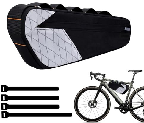Mimoqk Bikes Storage Bag for Bicycles - Versatile Pouch for Accessories, Perfect for Short Commutes and Long Rides, Ideal for Phones and Keys Bicycles Pouch - Bag for Storage, Great Fo