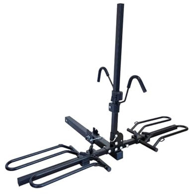 Dach Rack Gepäck Universelle anhängekupplung montierte plattform Modell Auto fahrradträger Halter Rack fit 2 Zoll Kupplung empfänger 2 fahrräder Racks Träger Auto(B)
