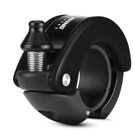 West Biking Campanello per Bicicletta Nascosto, 100dB, Suono Chiaro, 22,2mm Diametro Manubrio, 28g, Nero (Black)