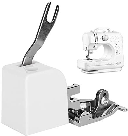 Universal-Seitenschneider-Nähfuß, Edelstahl-ABS-Seitenschneider-Overlock-Nähfuß, für Haushalts-Multifunktionsnähmaschinenkantenschneiden, verriegelung und -bindung