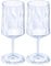 koziol Superglas Club No. 4, 2 Stück, 300 ml, Wein- & Aperitif-Glas mit Stiel aus kristallklarem Kunststoff, luxuriös, unzerbrechlich, wiederverwendbar, Party, Camping, 2er Set (Transparent Aquamarin)