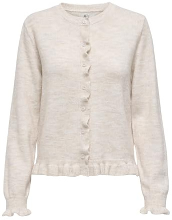 JDY Damen Jdyletty L/S On Frill Cardigan KNT Noos Jdyletty L/S On Frill Cardigan KNT Noos (1er Pack)