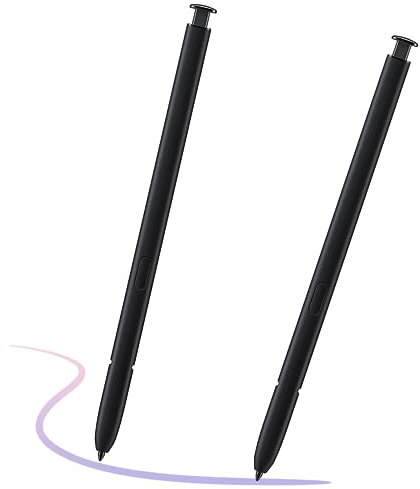 Lot de 2 stylets de rechange pour Samsung Galaxy S23 Ultra (EJ-PS918), S23 Ultra S Pen pour Galaxy S23 Ultra, sans Bluetooth, noirs