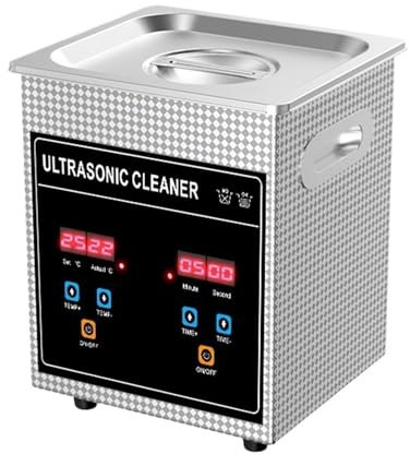 2L Ultrasonic Bath 120W/60W Digital Timer Ultrasonic Cleaner Bath Sonicator Jewelry Coins Manicure Tools(120W)
