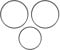 Ciuouient 2Pcs Drive Belts & 1Pcs Door Belt Compatible with S-Ony 300 400 Series CD Players for CDP-CX455, CDP-M333ES, CDP-CX77ES, CDP-CX691