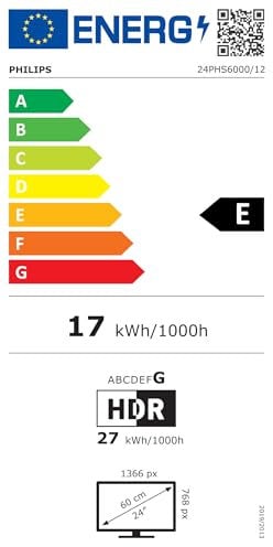 Philips 24PHS6000 HD LED Smart TV - 24 Zoll Display mit Pixel Plus, Titan OS Plattform Und Dolby Digital Sound - Funktioniert Mit Alexa Und Google Sprachassistent