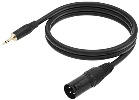 GETBSTOOP 3.5 mm a 3 pin XLR Cable Mini Mini Jack 1/8 pulgadas a XLR Adaptador masculino (10m)
