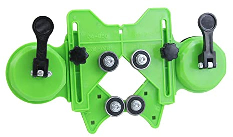 Drill Bit Hole Saw Guide, 4-84mm Portable Glass Tiles Drill Guide Adjustable Hole Locator Holder for Ceramic Glass Marble Tile(Green)