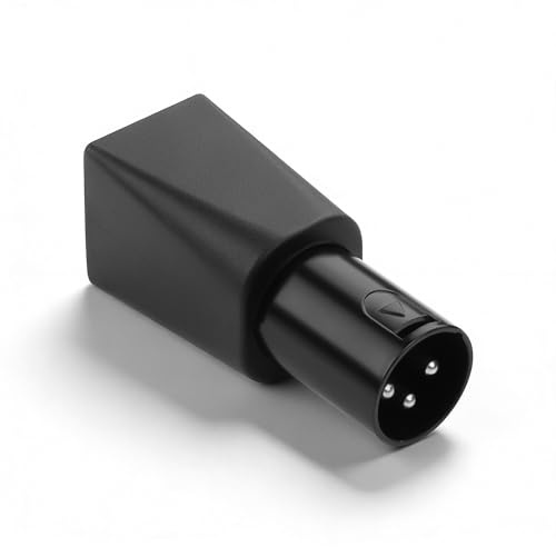 CERRXIAN 3-Pin XLR-zu-RJ45-Adapter, DMX512 3-poliger XLR-Stecker zu Ethernet-Cat5-Netzwerkanschlussstecker für Lichtkonsole, kann jedes CAT-5-Ethernet-Kabel als DMX512-Kabel, DMX-Controller usw