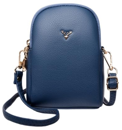 Famzuneu Dirndl Tasche Damen Klein Umhängetasche Hirsch Handtasche PU Leder Trachtentasche mit Handgelenkband & Verstellbar Abnehmbar Schultergurt, Oktoberfest Schultertasche Crossbody Bag