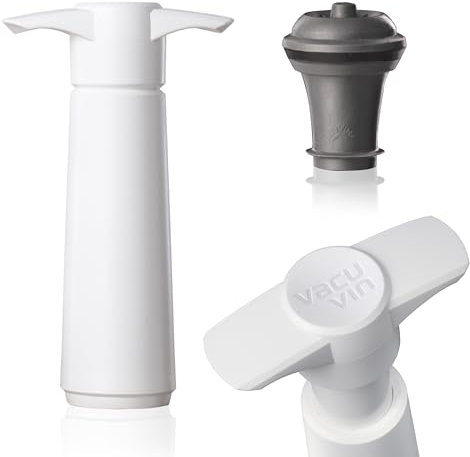 Vacu-vin - Pompe a vide blanche Wine Saver+ 1 bouchon Vacuvin®