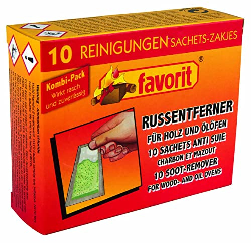 Favorit 1268 Hochleistungs-Entrusser für Kamin, Kachel- und Ölofen, 10-er Beutel