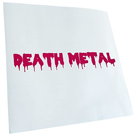- Autoaufkleber - Death Metal Aufkleber für Auto, Laptop, Fahrrad, LKW, Motorrad mehrfarbig JDM Decal Racing