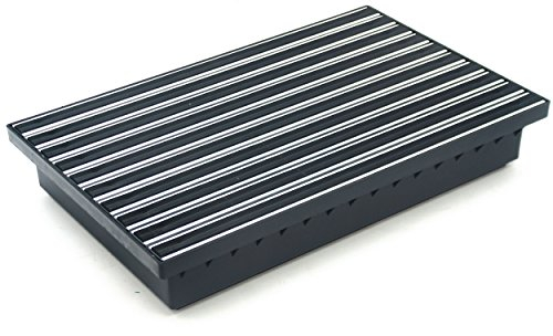 Schuhabstreifer Fußmatte Fußabtreter Alurost mit Gummistreifen 58,5x36,5 cm