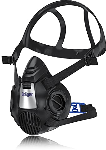 Dräger X-plore 3500 Halbmaske, Mehrweg Atemschutz-Maske für den Einsatz mit wechselbaren Bajonettfiltern, Größe L